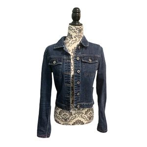 Bluenotes Womens Blue Denim Spring Jacket Size Small